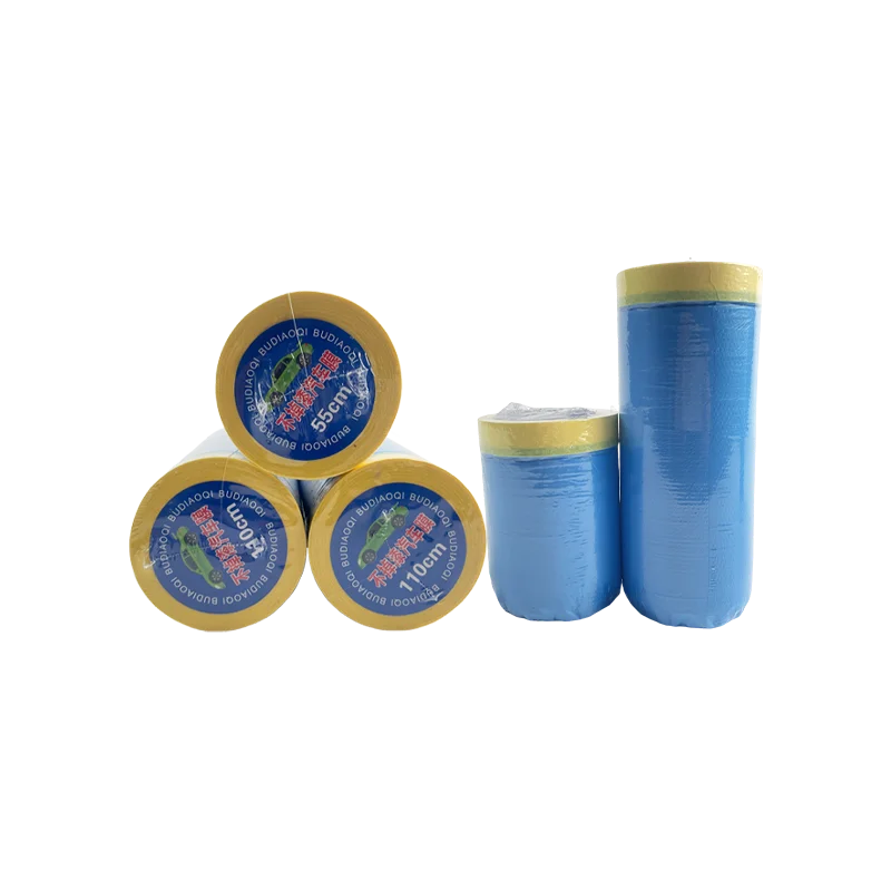 Self-Adhesive Masking Film for Auto Refinishing, Wall Painting, and DIY Projects PE Protective Film with Tape