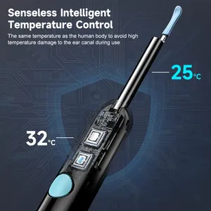 Otoscopio WiFi <span class=keywords><strong>con</strong></span> Cámara Visual de 4.2mm y 1080P, <span class=keywords><strong>con</strong></span> Base de Cuchara para Oídos, para iOS/Android, Cámara Endoscópica para Limpieza de Oídos y Cuidado de la Salud - Product Image 5