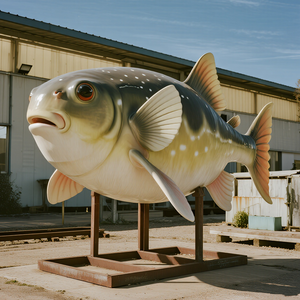 Modèle de simulation en forme de poisson-globe fabriqué à la main pour l'éducation marine préscolaire de mariage affiche le centre commercial de nouveauté - Product Image 6
