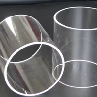 Tube en verre de quartz transparent, résistant à la chaleur et à la corrosion, pureté 99,99 %, taille personnalisée, pour four de soudage et de découpe, directement de l'usine
