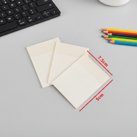 Bloc-notes autocollant imperméable en PET pour usage scolaire et de bureau, 5x7,5 cm, 50 feuilles, logo personnalisé, bloc-notes adhésif