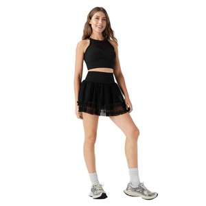 Aoyema Tenis Desgaste Malla Danza Ballet Deporte Pickle <span class=keywords><strong>Ball</strong></span> Falda Adelgazante Golf Falda Pickleball Traje Desgaste Con Interior Pantalones Cortos Bolsillo - Product Image 6