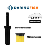 Irrigatori Pop-Up DaringFish con Superficie Liscia in Materiale POM per Sistemi di Irrigazione Agricola
