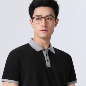 <span class=keywords><strong>Polo</strong></span> da <span class=keywords><strong>Uomo</strong></span> <span class=keywords><strong>di</strong></span> Alta Qualità, Nuova Collezione, Tinta Unita, Manica Corta, Casual con Logo, Moda Estiva, Colletto Rovesciato, Top da Golf per <span class=keywords><strong>Uomo</strong></span> - Product Image 4