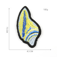 Patchs brodés thermocollants à motifs d'animaux marins mignons : étoile de mer, corail, hippocampe, poisson, coquillage, conque