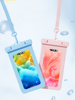 Pochette Étanche Universelle en PVC pour Téléphone Portable, Compatible Écran Tactile, pour Plage et Natation, Compatible iPhone 18 17