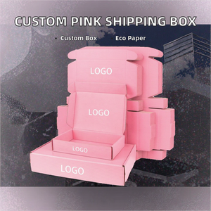 Caja de Envío de Cartón Rosa con Impresión Personalizada, Materiales Reciclados, Logotipo de Suscripción Personalizado, Diseño Plegable, Grosor de 2 mm - Product Image 2