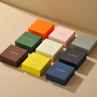 Boîte cadeau en papier pliable de luxe avec logo personnalisé, emballage pour bijoux, pochette pour collier, bague, boîte à bijoux en carton magnétique pliable