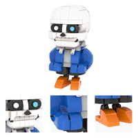 Kits de briques MOC Undertales, Cadeau créatif inspiré des films d'animation, Conteneur de briques DIY, Jouets de construction pour enfants MOC1706