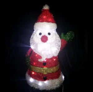 ซานตาคลอสไฟคริสต์มาสเทศกาลปาร์ตี้ที่มี Led ออกประตูตกแต่งการสร้างแบบจำลองโคมไฟจีนราคาโรงงานนำแสงสตริง
