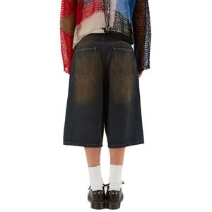 Pantalones Cortos de Mezclilla Personalizados Estilo Vintage, Lavado Oscuro, para Hombre, Holgados, Estilo Urbano, Jorts - Product Image 2