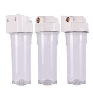 Botella de filtro transparente de 10 pulgadas, prefiltro de una sola etapa, recipiente de algodón PP con conector de cobre para purificador de agua - Product Image 1
