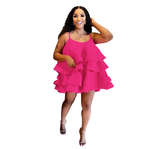 Vestido Maxi con Volantes y Abertura Alta al Hombro, Elegante Vestido de Noche para Mujer, Vestido Casual de Moda Africana para Mujer al por Mayor - Product Image 2