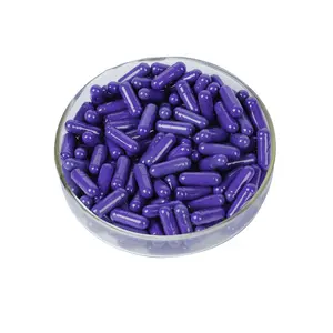 wholesale empty capsules hard de gelatina blanda pill capsule purple joined