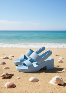 Sandali Unisex in EVA con Doppia Fascia, Comodi, Piatti, a Punta Aperta, Misura 23 - Product Image 2