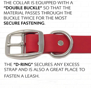 NiBao 도매 조정 가능한 헤비 듀티 더블 버클 내구성 튼튼한 개 애완 동물 목걸이 - Product Image 2
