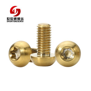 Fournisseur d'usine écologique plaqué <span class=keywords><strong>or</strong></span> décoration <span class=keywords><strong>clou</strong></span> Torx tête semi-ronde titane vis - Product Image 6