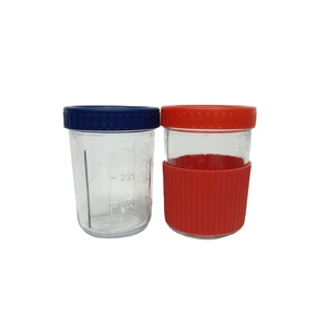 12 oz lọ thủy tinh Mason với nắp nhựa kín và Silicone tay áo - Product Image 1