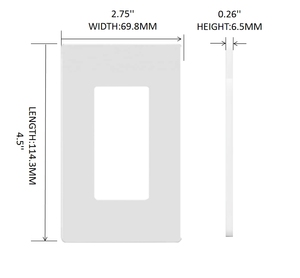 Barep ul 1-6 gang trắng vít/screwless phẳng chuyển đổi tường Outlet tấm bìa cho ổ cắm - Product Image 2