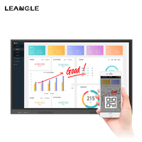 OEM 86 pouces doigt écran tactile spécification emote contrôle pcba prix électronique intelligente tableau interactif tableau blanc avec support
