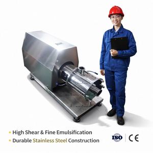 Ace High Speed 2Hp Sanitary Mixer Emulsifying Machine Sus316l Dispersing Emulsifier Food Grade Three Stage Emulsion Pump - Product Image 4