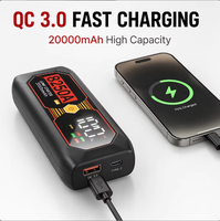 Arrancador de Coches y Motocicletas de Alta Potencia 8250A, Batería Portátil de 16000mAh con Linterna LED