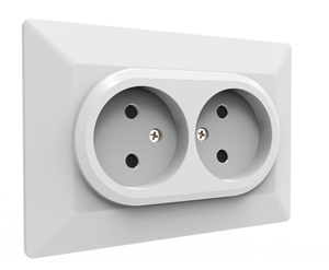 Tombol kotak elektrik kualitas tinggi sakelar rumah <span class=keywords><strong>2</strong></span> gang 1 cara dengan kabel sekrup terpasang LED sakelar dinding tipe Eropa - Product Image 4