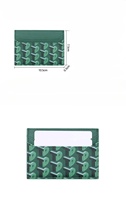Dompet Kulit Asli Logo Kustom dengan Kancing, Tempat Kartu Kredit, Kartu Identitas & Kartu Nama, untuk Penggunaan Kantor, Pria & Wanita