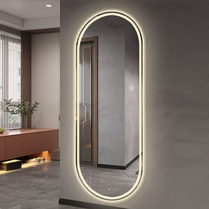 Espejo inteligente LED ovalado moderno al por mayor de fábrica con Sensor táctil, pasillo, baño, tienda de ropa, peluquería, espejo de pared LED - Product Image 6