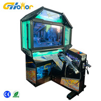 Machine de simulation de jeu fantôme à pièces pour parc d'attractions intérieur Machine de tir à chaud