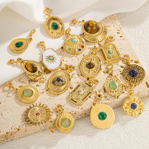 Nuevo Colgante de Acero Inoxidable con Cruz y Trébol de la Suerte, Chapado en Oro de 18K, Bonito y Resistente a la Decoloración, para Collar de Mujer, DIY y Fiestas - Product Image 1