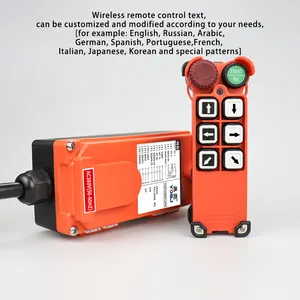 F21-2D4S receptor de transmissor de rádio industrial controlador sem fio controle remoto sem fio superior e inferior de duas velocidades