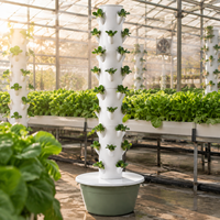 Système hydroponique de culture verticale à 9 étages pour légumes et herbes fraîches, idéal pour l'intérieur
