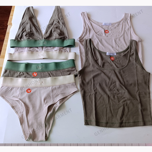 Ensemble de Détente Personnalisé pour <span class=keywords><strong>Femme</strong></span>: T-shirt Basique, Débardeur et <span class=keywords><strong>Short</strong></span> <span class=keywords><strong>en</strong></span> Coton Confortable Côtelé Jersey Rose – Deux Pièces - Product Image 6