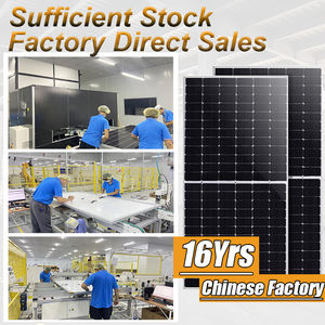 12Vソーラーパネルキット24V Panouri FotoboltaiceパネルソーラーDe 500w 720w 800w黒透明ソーラーパネルインバーターシステム用 - Product Image 6