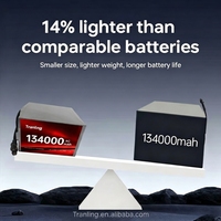 Batterie au lithium NMC811 à haute densité 300 Wh/kg, pack de batteries 134 Ah 134000 mAh 12S 24S pour UAS, UAV, aéronefs, drones VTOL
