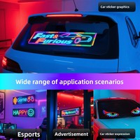 Outdoor Car Windshield LED Full-Color Display Screen Scrolling Text Animation Advertising SDK Enabled 1 Year Warranty IP65 Rated
