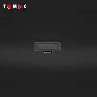 TOMAC Mini lampe de poche double lumière certifiée CE 200lm COB Main + 100lm SMD Torche compacte LED Lampe de poche pour le transport quotidien