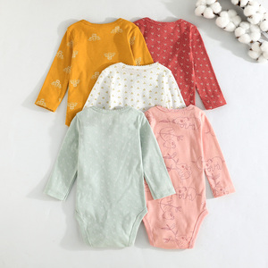 Ropa de Bebé de 6 a 24 Meses, Unisex, con Lindos Dibujos Animados, Mono de Otoño para Bebés, Conjunto de Cinco Piezas de Algodón para Gatear, de Fábrica - Product Image 2