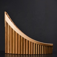 25 Pipes Pan Flute Upscale Romanian Folk Instrument Water Bamboo Pan Flute Panpipes C Key Handmade Woodwind Instrument in C Key