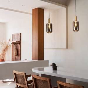 Trung Sơn Giá Tốt Vàng Mặt Dây Chuyền Đèn Nhà Bếp Đảo Bảng Treo Đèn Thủy Tinh Hiện Đại Trang Trí Chiếu Sáng Từ Trung Quốc - Product Image 3