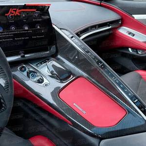 PEAU DE CONSOLE CENTRALE EN FIBRE DE CARBONE ET COUVERCLE DE VITESSE LHD POUR 2020-2022 CHEVROLET C8 Z51 - Product Image 2