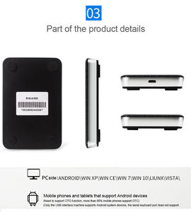 Lecteur de cartes intelligentes RFID avec protocole ISO14443A, interface TCP/IP USB, lecteur/graveur de cartes d'identité NFC mobile - Product Image 4