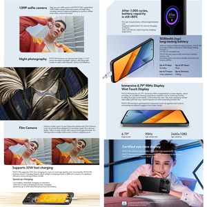 Teléfono Inteligente <span class=keywords><strong>POCO</strong></span> M6 8GB+<span class=keywords><strong>256</strong></span> <span class=keywords><strong>5G</strong></span> con Huella Dactilar Lateral de 6.79 Pulgadas para HyperOS MediaTek Helio G91-Ultra Octa Core - Product Image 3