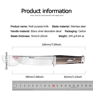 Navaja Táctica Personalizable Nishikigoi, Acero Inoxidable de Alta Calidad, Fija, G10, DIY, Industrial, para Exteriores, Nylon, Plástico - Product Image 6