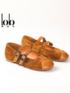 <span class=keywords><strong>Chaussures</strong></span> Mary Jane en cuir de vachette faites à la main, collection Printemps 2026, confortables, plates, couleur unie, à double bride fermée, légères - Product Image 6