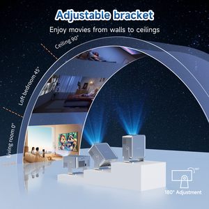 Projecteur intelligent Magcubic HY450Max 1100 ANSI Lumens, 1080P natif, décodage 8K, WiFi 6, BT 5.4, Auto - Product Image 2