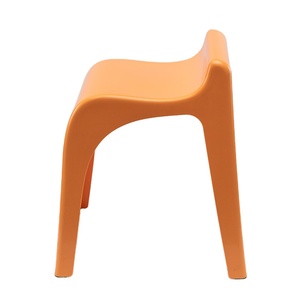 Taburete Moderno Económico de Plástico con Base de Goma Antideslizante de Color, Diseño Apilable para Muebles de Hogar, Oficina y Sala de Estar - Product Image 2