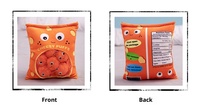 Oreiller en peluche Cream Puff-Sac à collation réaliste avec papier froissé pour filles, animal en peluche spongieux doux