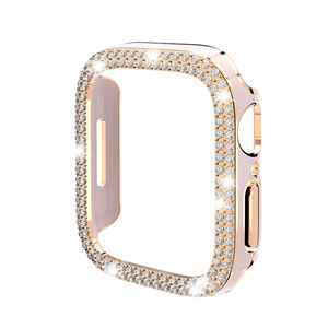 <span class=keywords><strong>Funda</strong></span> de reloj de diamantes de lujo para mujer para <span class=keywords><strong>Apple</strong></span> <span class=keywords><strong>Watch</strong></span> Ultra 2 4 6 8 10 SE Series Protector <span class=keywords><strong>Funda</strong></span> de parachoques para IWatch 40 42 44 49mm - Product Image 4